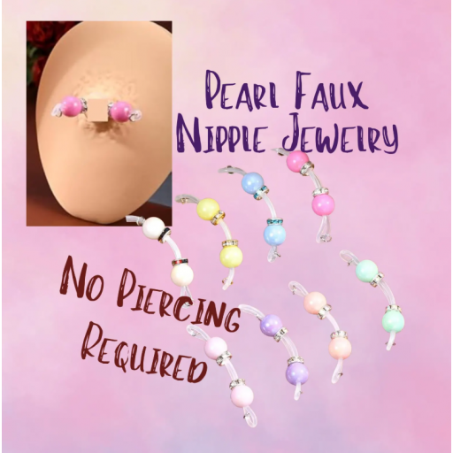 Pair of Fake Nipple Piercing Rings (Non-Piercing)